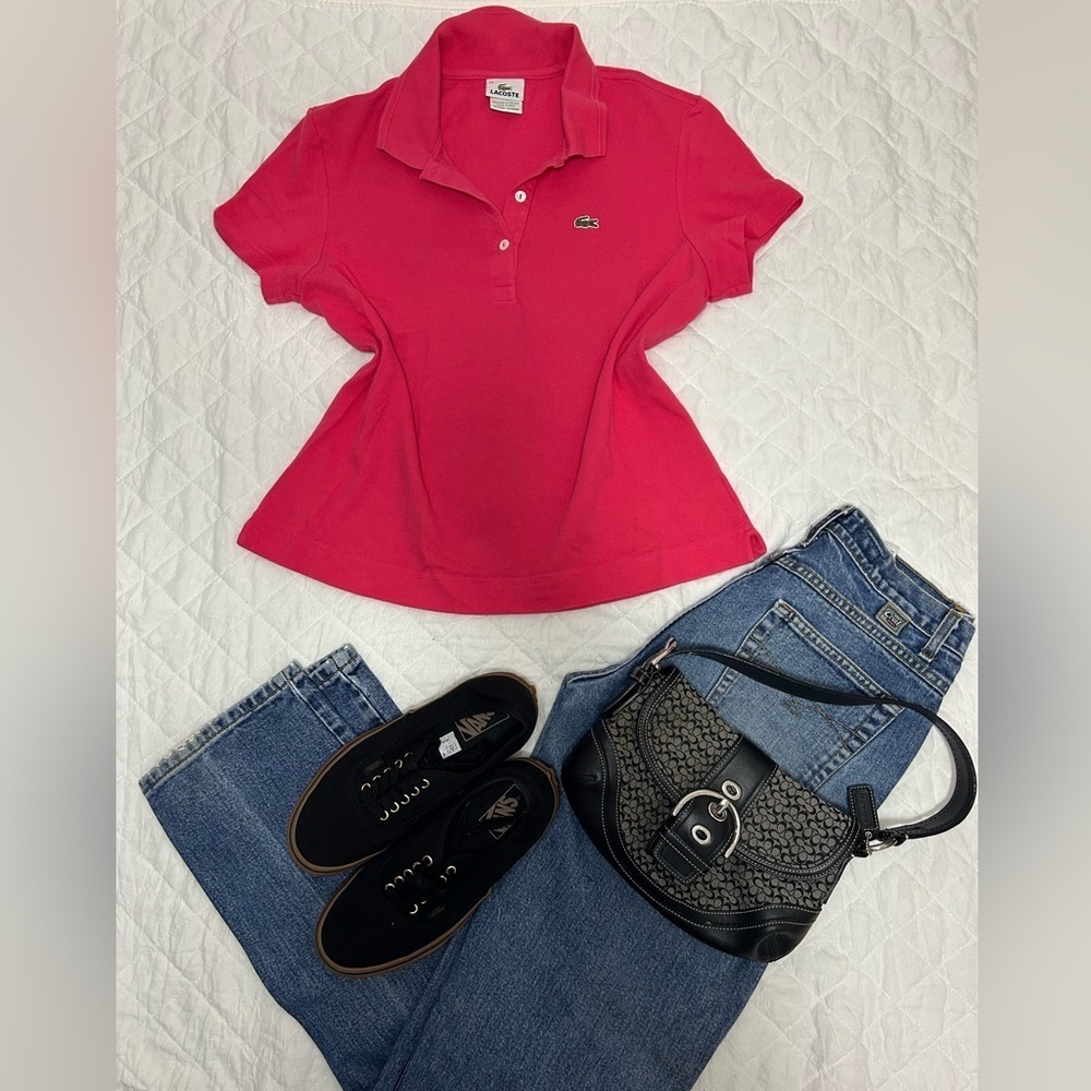 Lacoste Vibrant Pink Polo